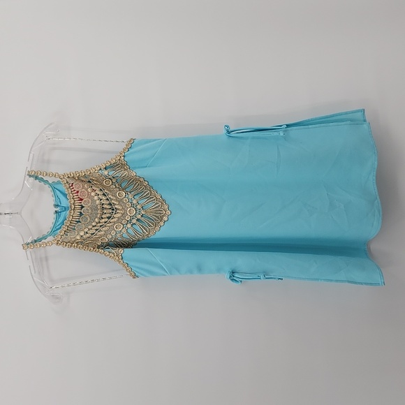 Lilly Pulitzer Pearl Romper Blue Women's Size 4 - Picture 1 of 10